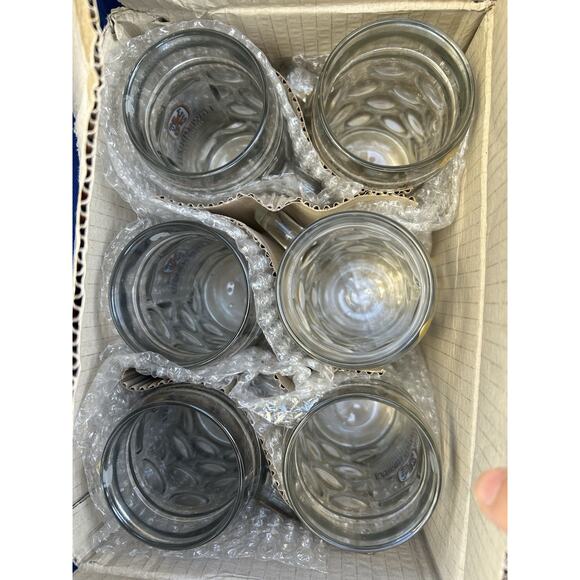 2 New LOWENBRAU ORIGINAL DIMPLED GLASS BEER STEIN (6.5”) Germany 0.5L - Picture 2 of 7